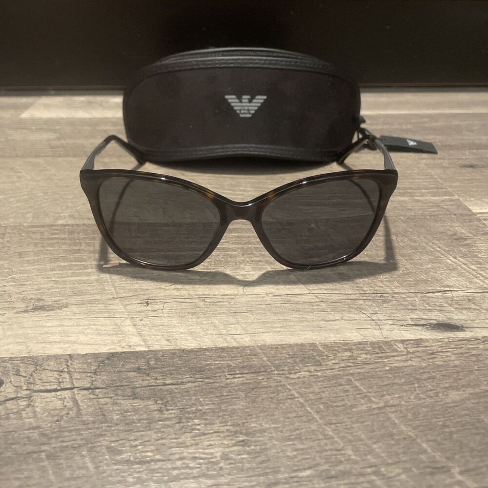Emporio Armani EA 4025 5026/13 Sunglasses Tortoise Shell Silver Frame 55mm